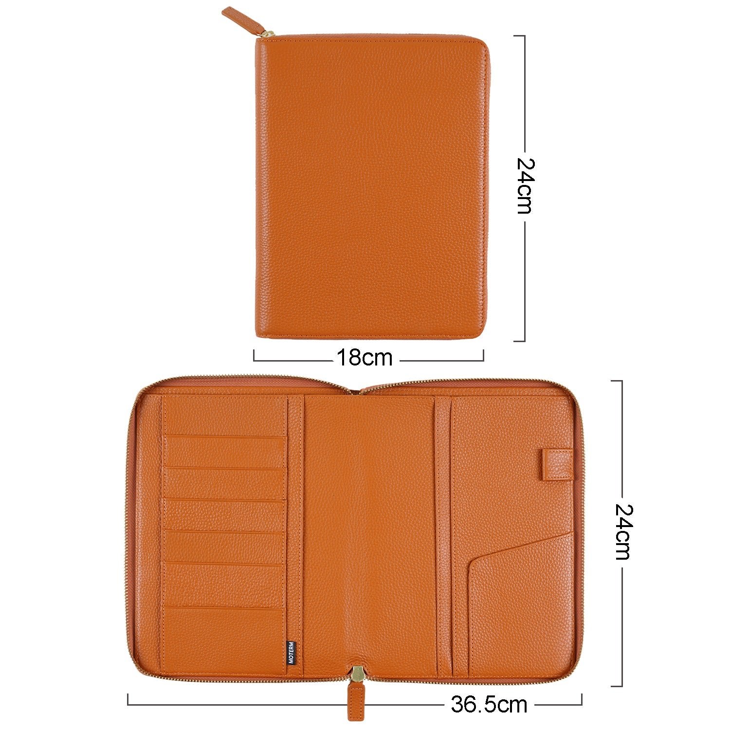 Moterm Zip Planner Cover - A5 (Pebbled)-66164532